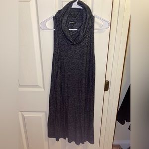 Express knit cowl neck midi dress